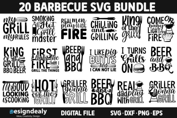 Barbecue SVG Bundle 20 Designs