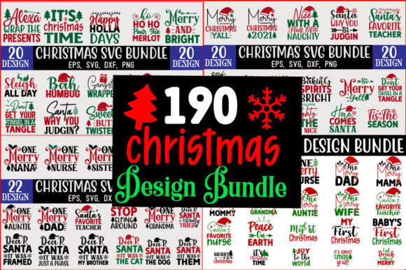 Christmas SVG T Shirt Design Bundle: Graphics & Crafts for Branding