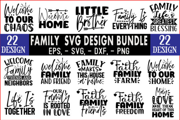 Family SVG T Shirt Design Bundle