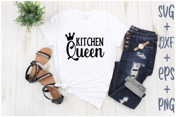 Kitchen Queen Graphics for T-Shirt Designs