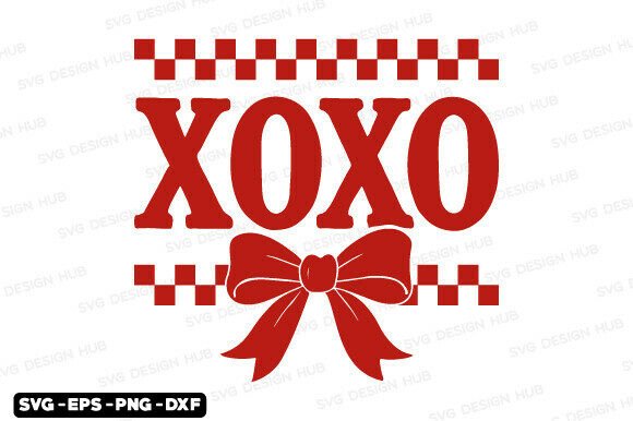 Retro Xoxo Coquette Valentines SVG Graphics for T-Shirt Designs