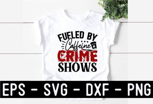 True Crime SVG T-Shirt Design Template