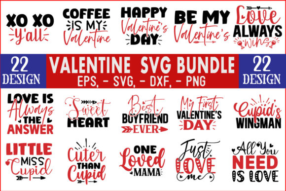 Valentine SVG T Shirt Design Bundle for Crafts and Graphics Sellers